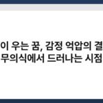 인형이 우는 꿈, 감정 억압의 결과가 무의식에서 드러나는 시점 5