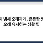 방향제 냄새 오래가게, 은은한 향기를 오래 유지하는 생활 팁 6