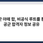 공군 야매 합, 비공식 루트를 통한 공군 합격자 정보 공유 6
