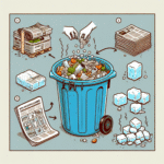 음식물 쓰레기 냄새 줄이기, 신문지와 얼음 활용법